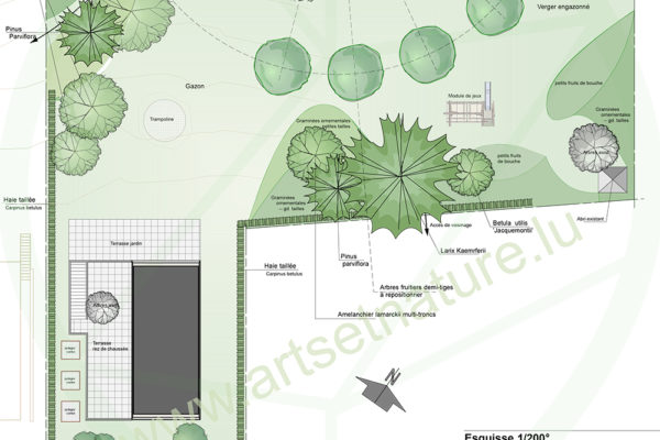 Plan masse revu - 1/200°
